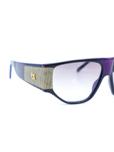 Emmanuelle Khanh Purple Shield Sunglasses Accessory arcadeshops.com