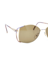 Goldtone Wireframe Butterfly Sunglasses Accessory arcadeshops.com