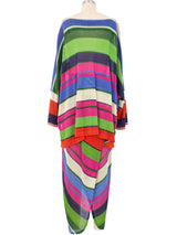 Missoni Rainbow Striped Knit Ensemble Suit arcadeshops.com