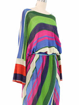Missoni Rainbow Striped Knit Ensemble Suit arcadeshops.com