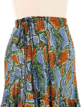 Chloe Mosaic Jersey Ruffle Mini Skirt Bottom arcadeshops.com