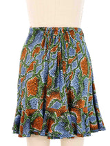 Chloe Mosaic Jersey Ruffle Mini Skirt Bottom arcadeshops.com