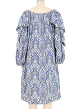 Angelo Tarlazzi Paisley Peasant Dress Dress arcadeshops.com