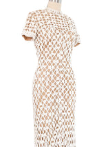 1960s Crochet Illusion Maxi Dress Dress arcadeshops.com