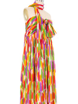 Givenchy Striped Strapless Chiffon Dress Dress arcadeshops.com