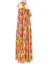 Givenchy Striped Strapless Chiffon Dress Dress arcadeshops.com