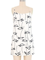 1998 Chanel Flower Logo Mini Dress Dress arcadeshops.com