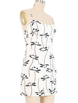 1998 Chanel Flower Logo Mini Dress Dress arcadeshops.com