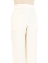 Chanel Ivory Fringe Trim Trousers Bottom arcadeshops.com