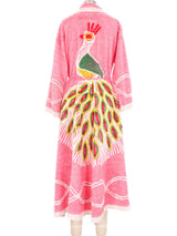 Chenille Peacock Robe Jacket arcadeshops.com