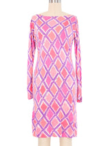 1960s Emilio Pucci Harlequin Silk Jersey Dress Dress arcadeshops.com