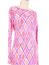 1960s Emilio Pucci Harlequin Silk Jersey Dress Dress arcadeshops.com
