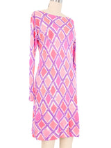 1960s Emilio Pucci Harlequin Silk Jersey Dress Dress arcadeshops.com