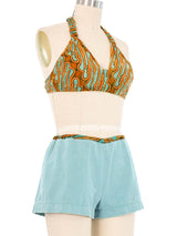 1970s Batik Beach Ensemble Suit arcadeshops.com