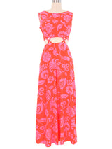 1970s Caged Midriff Jumpsuit Jumpsuit arcadeshops.com