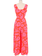 1970s Caged Midriff Jumpsuit Jumpsuit arcadeshops.com