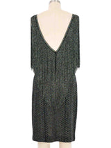Missoni Fringed Metallic Knit Dress Dress arcadeshops.com