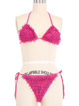 Missoni Magenta Fringed Bikini Suit arcadeshops.com