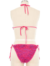 Missoni Magenta Fringed Bikini Suit arcadeshops.com