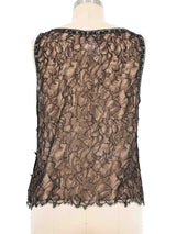 2000 Chanel Lace Tank Top Top arcadeshops.com