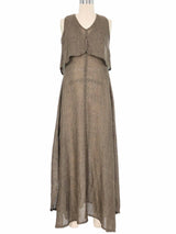 Giorgio Armani Metallic Knit Maxi Dress Dress arcadeshops.com