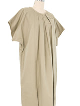 Matsuda Khaki Pleat Dress Dress arcadeshops.com