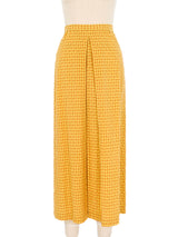 Romeo Gigli Seersucker Gingham Midi Skirt Bottom arcadeshops.com