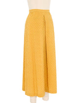 Romeo Gigli Seersucker Gingham Midi Skirt Bottom arcadeshops.com