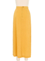 Romeo Gigli Seersucker Gingham Midi Skirt Bottom arcadeshops.com
