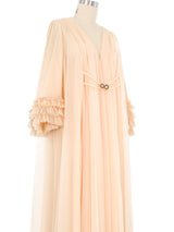 Ruffle Sleeve Sheer Peignoir Jacket arcadeshops.com