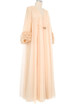 Ruffle Sleeve Sheer Peignoir Jacket arcadeshops.com