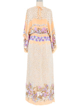Marina Ferrari Floral Printed Kimono Sleeve Dress Dress arcadeshops.com