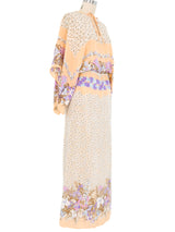 Marina Ferrari Floral Printed Kimono Sleeve Dress Dress arcadeshops.com