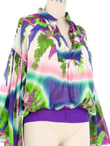 Jean Paul Gaultier Ombre Parrot Blouse Top arcadeshops.com
