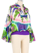 Jean Paul Gaultier Ombre Parrot Blouse Top arcadeshops.com