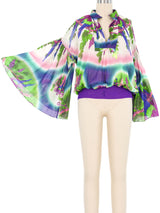Jean Paul Gaultier Ombre Parrot Blouse Top arcadeshops.com