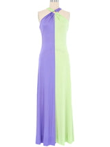 Pastel Colorblock Jersey Maxi Dress Dress arcadeshops.com