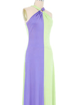 Pastel Colorblock Jersey Maxi Dress Dress arcadeshops.com