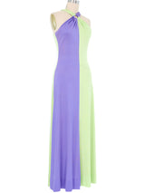 Pastel Colorblock Jersey Maxi Dress Dress arcadeshops.com
