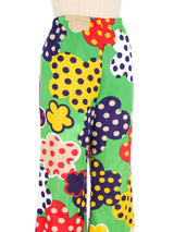 Graphic Dot Printed Palazzo Pants Bottom arcadeshops.com