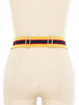 Goldtone Striped Charm Belt Accessory arcadeshops.com