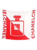 Chanel Perfume Bottle Cotton Voile Shawl Accessory arcadeshops.com