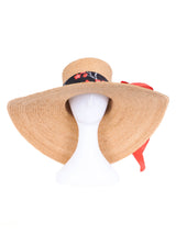 Large Wide Brimmed Straw Hat Accessory arcadeshops.com