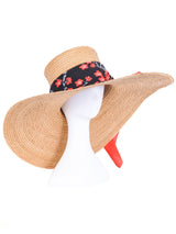 Large Wide Brimmed Straw Hat Accessory arcadeshops.com