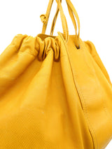Bottega Veneta Mustard Marco Polo Drawstring Bag Accessory arcadeshops.com