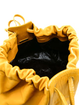Bottega Veneta Mustard Marco Polo Drawstring Bag Accessory arcadeshops.com