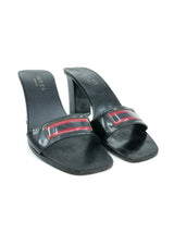 Gucci Stripe Heeled Mules, 6 Accessory arcadeshops.com