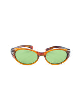 1940s Wrap Around Brown Cateye Sunglasses Accessory arcadeshops.com