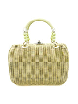 Yellow Beaded Basket Bag Accessory arcadeshops.com