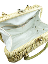 Yellow Beaded Basket Bag Accessory arcadeshops.com